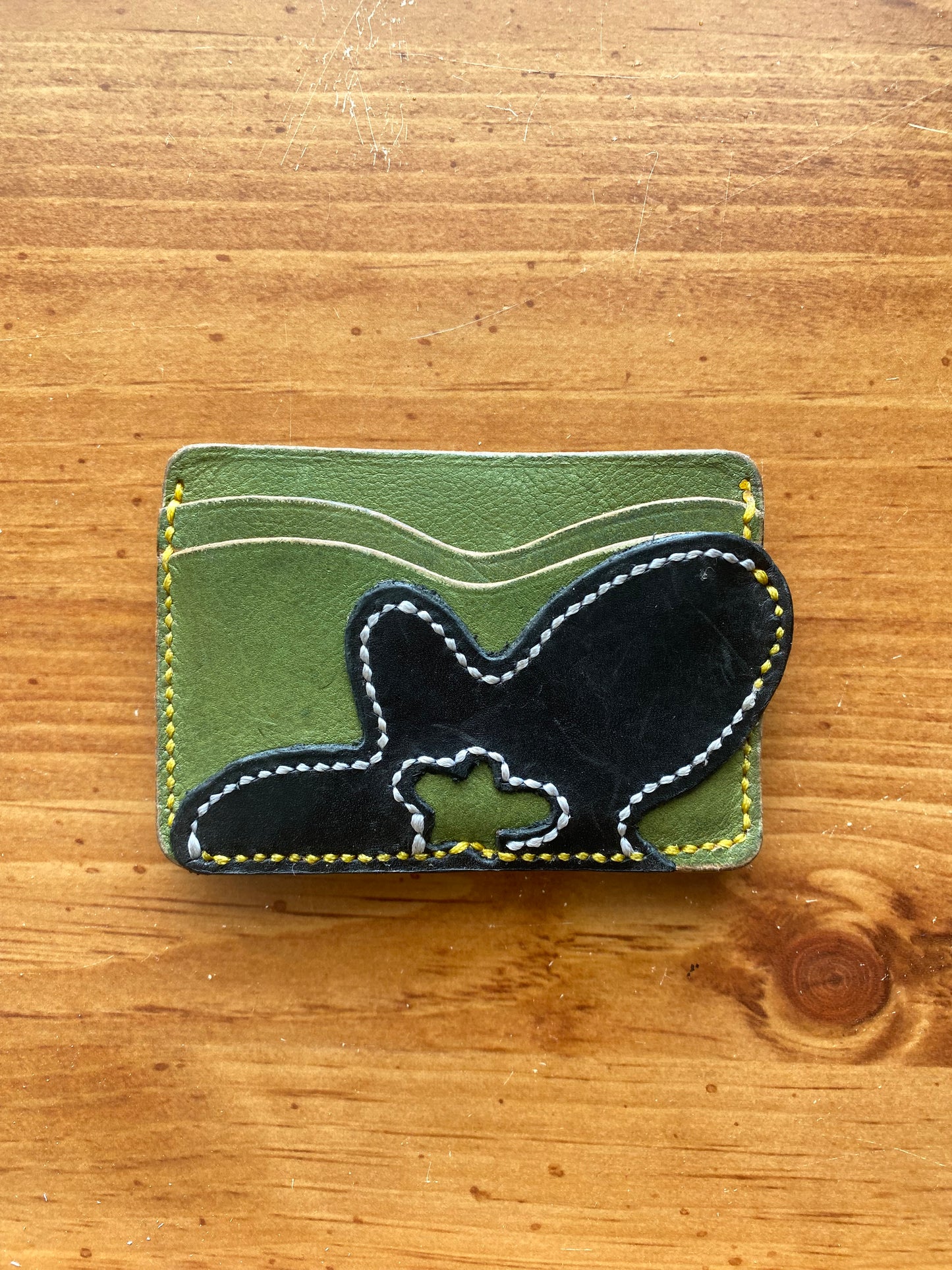 Double stitched cardholder